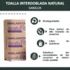 TOALLA INTERDOBLADA SANILUX NATURAL | CAJA CON 20 FAJITAS 100 HOJAS C/U