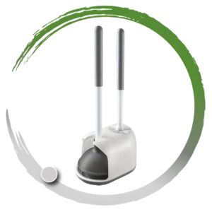 COMBO CON CEPILLO Y DESTAPADOR PARA LA LIMPIEZA DE BAÑO INODORO WC CON BASE ECOSUPER