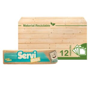 SERVILLETA SERVI MAX RECICLABLE | COLCHON CON 12 PAQUETES 500 HOJAS C/U