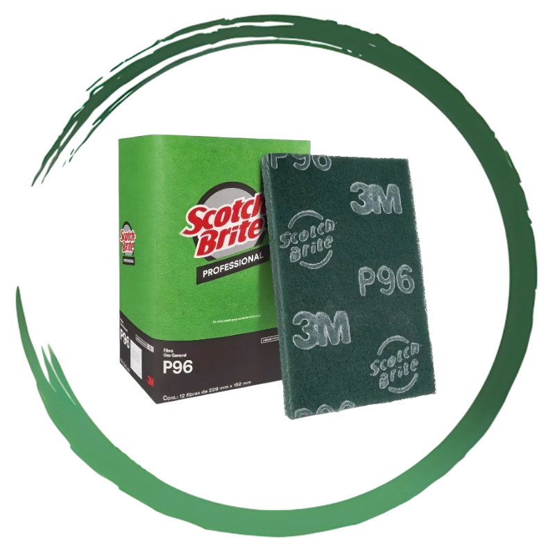 FIBRA P96 VERDE CAJA FIBRA VERDE P96 SCOTCH BRITE 12 PZS
