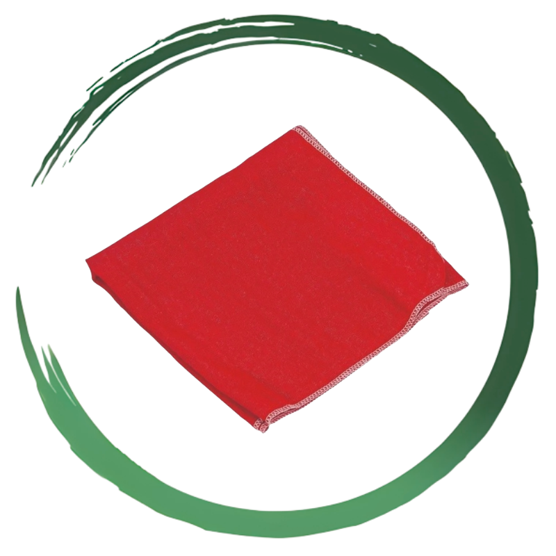 FRANELA CORTADA ROJA LIBERT 50X100 CM