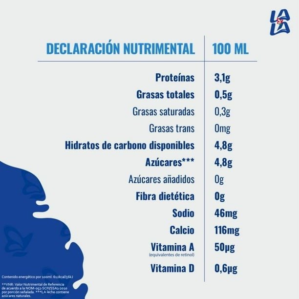 LECHE DESLACTOSAD LIGHT LALA 12 PZ 1 LT