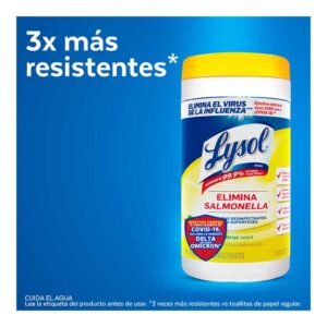 TOALLITAS DESINF CITRUS LYSOL 80 PZS