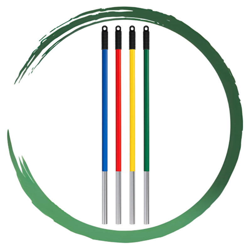 MANGO ALUMINIO PLASTIFICADO 140 CM VERDE