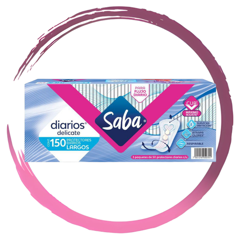 PROTECTORES DIARIOS LARGOS SABA 150 PZS