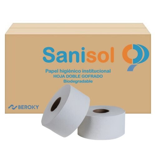 PAPEL BOBINA SANISOL 12 ROLLOS 200 MTS