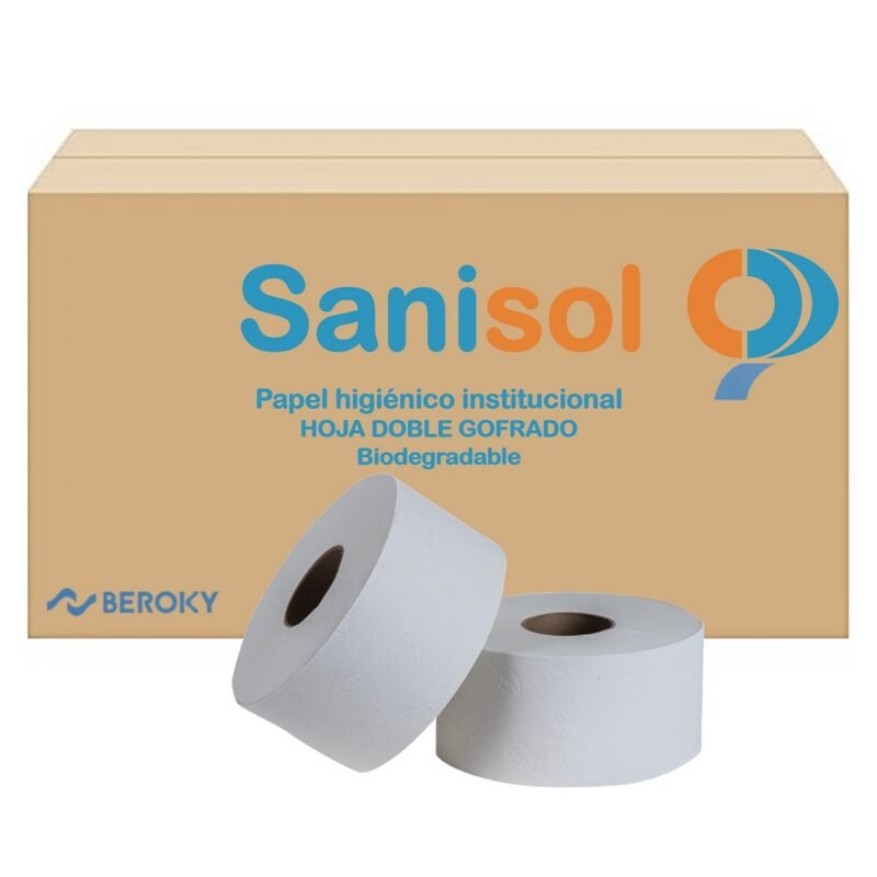 PAPEL BOBINA SANISOL 12 ROLLOS 200 MTS