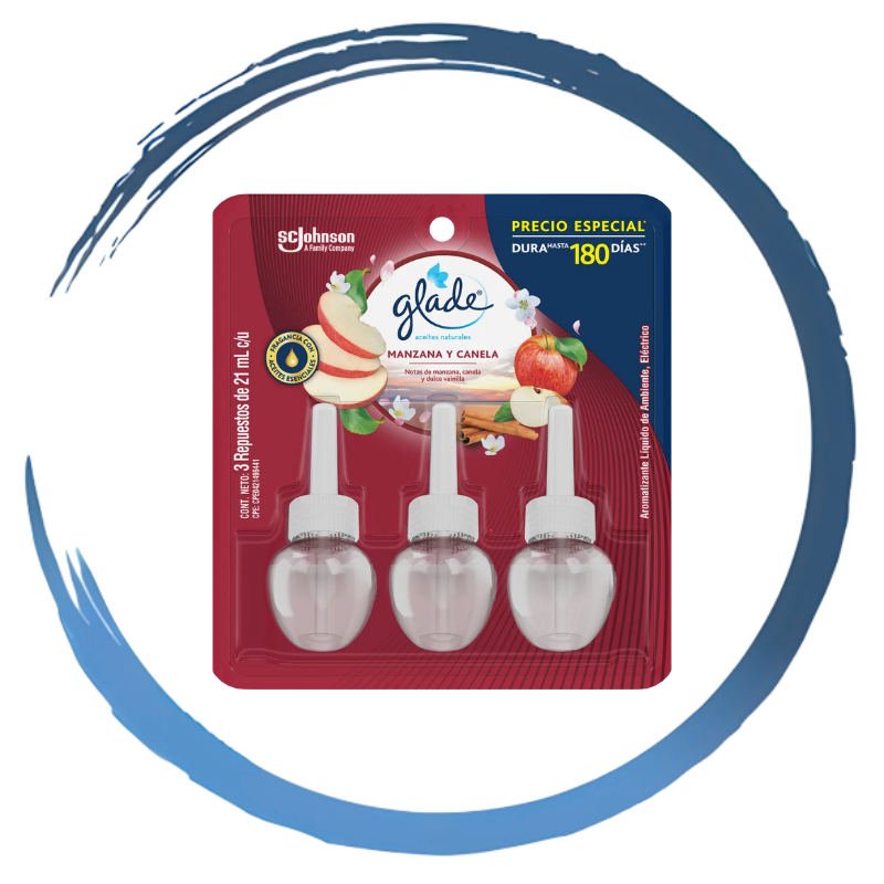 REPUESTO AROMATIZANTE GLADE MACA 21 ML