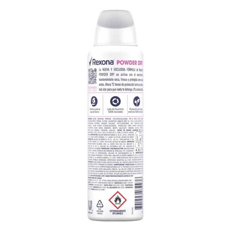 DESODORANTE AEROSOL MUJER REXONA 150 ML