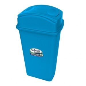 CESTO DE BASURA JUMBO SABLON 80 LT AZUL