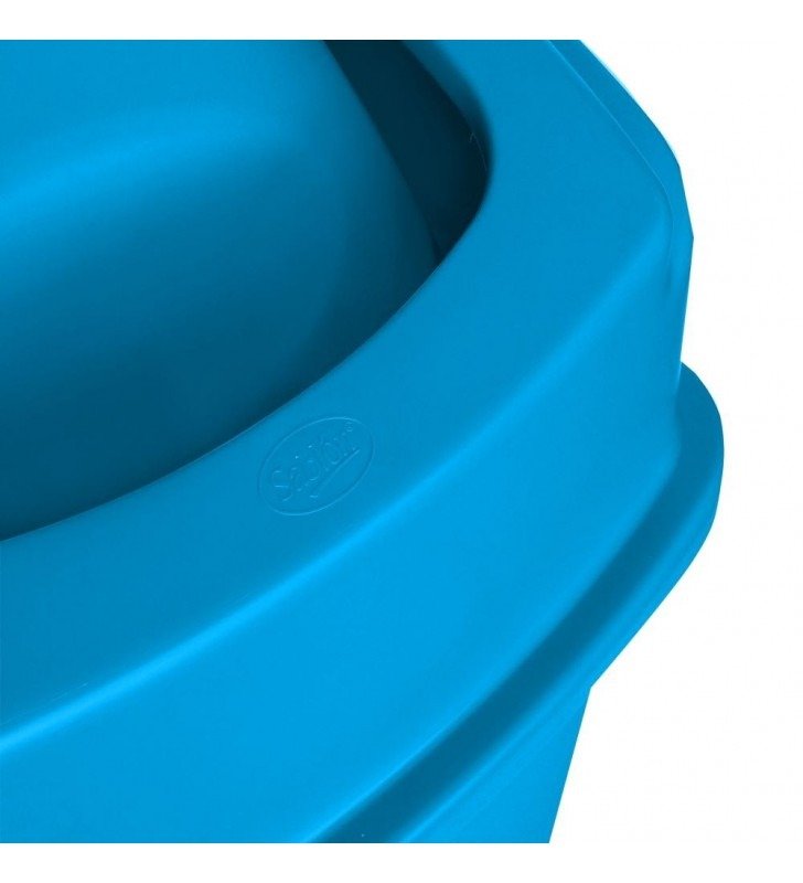 CESTO DE BASURA JUMBO SABLON 80 LT AZUL