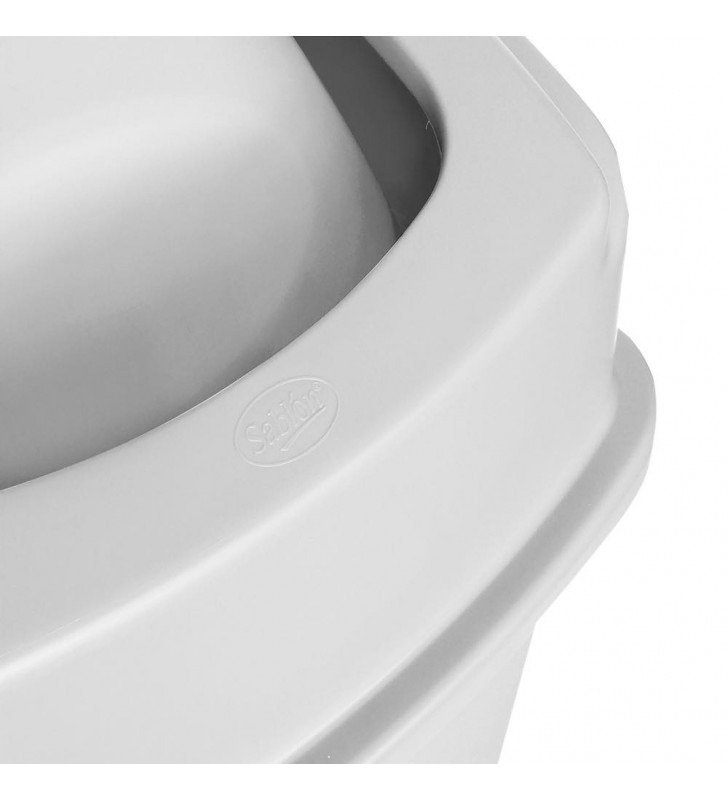 CESTO DE BASURA JUMBO SABLON 80 LT BLANCO