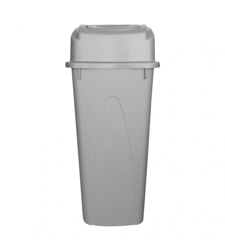 CESTO DE BASURA JUMBO SABLON 80 LT GRIS