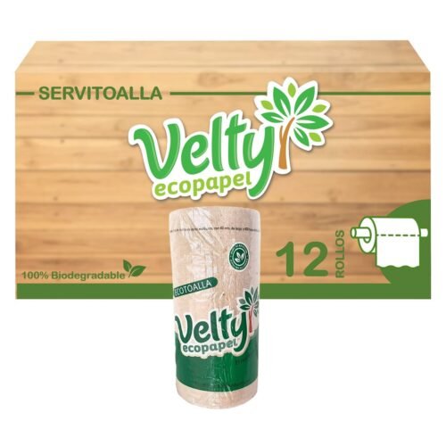 SERVITOALLA DE COCINA BIO VELTY 12 ROLLOS 180 MTS