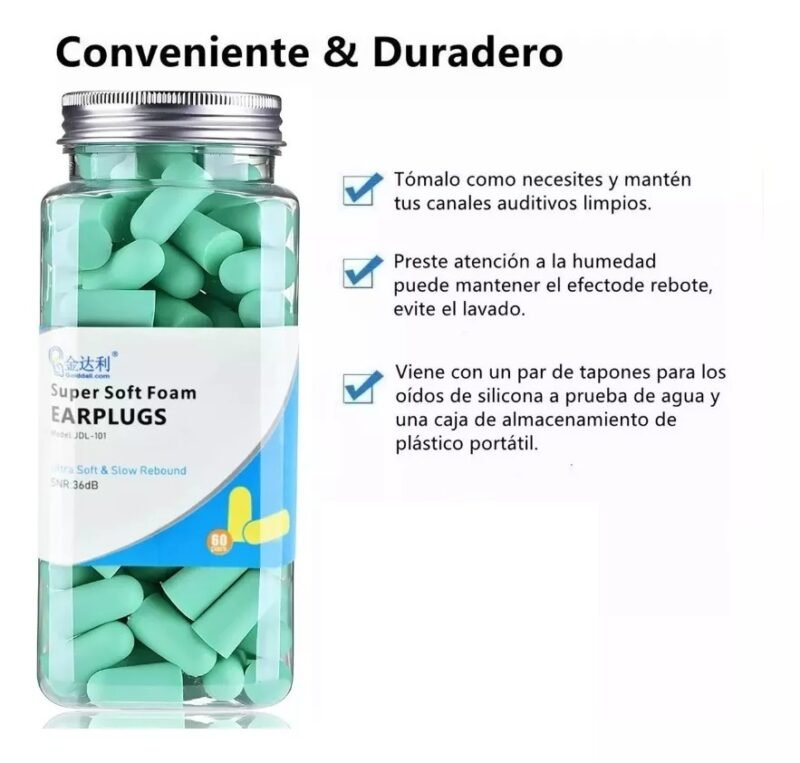 TAPONES PARA OIDOS ECOSUPER 60 PARES
