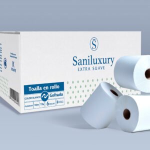 TOALLA EN ROLLO SANILUXURY BC 6 PZS 180 MTS